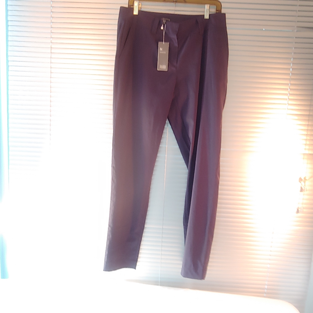 Eileen Fisher Blue Slacks Sustainable Pants Nwt Med